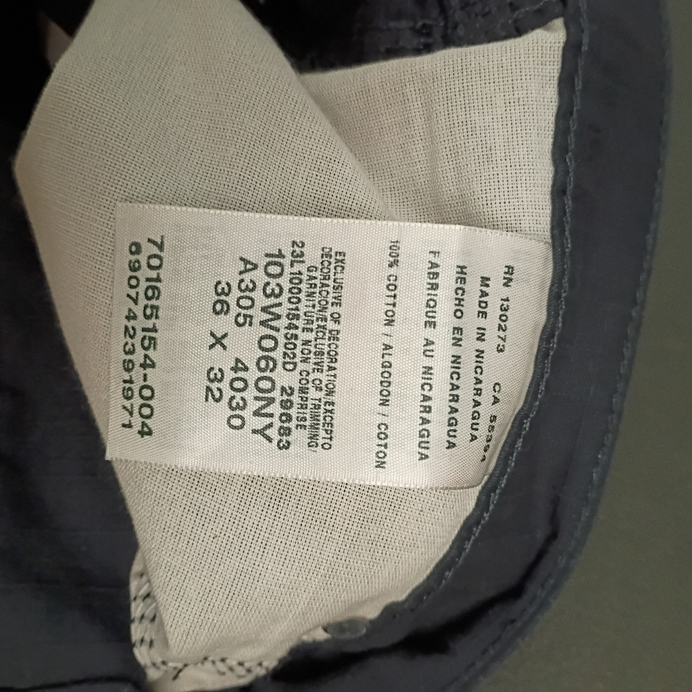 Men's Navy Cargo Pants - Picture 8 of 10